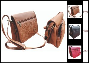 099 – Leather hands-free bag for women – Karla