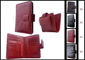 533B – Passport wallet in calfskin leather for women -Turín.