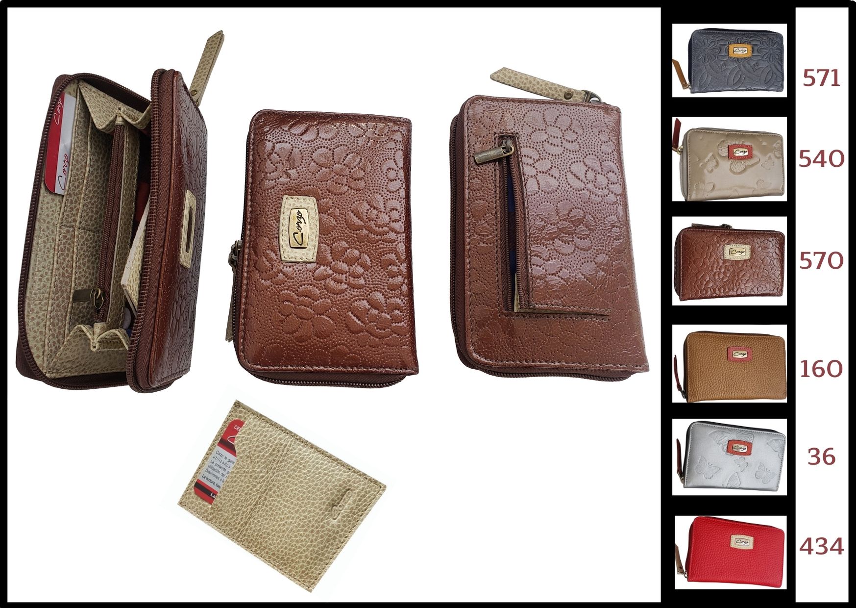 791 - Medium leather wallet for women - Nápoles