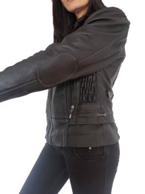 009V – Leather jacket for women – Sandy