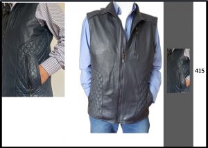 010V – Men’s sheepskin leather vest – Nando