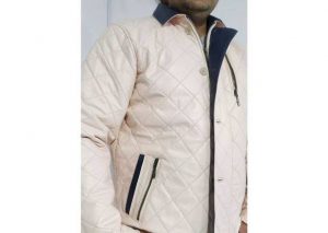 019V – Long sheepskin leather jacket for men – Winter rombos