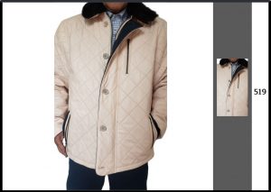 019V – Long sheepskin leather jacket for men – Winter rombos